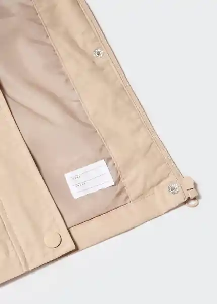 Abrigo Parka Selena Camel Talla 10 Niñas Mango