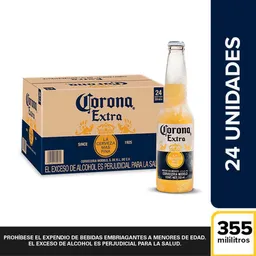Corona Cerveza Extra 24 Pack Botella