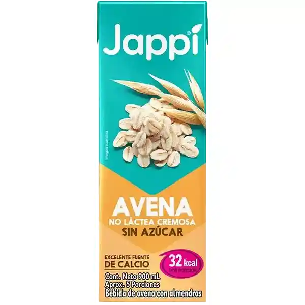 Jappi Bebida de Avena con Almendras sin Azúcar
