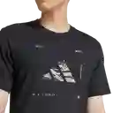 Adidas Camiseta Logo Manga Corta Entrenamiento Hombre Negro T S