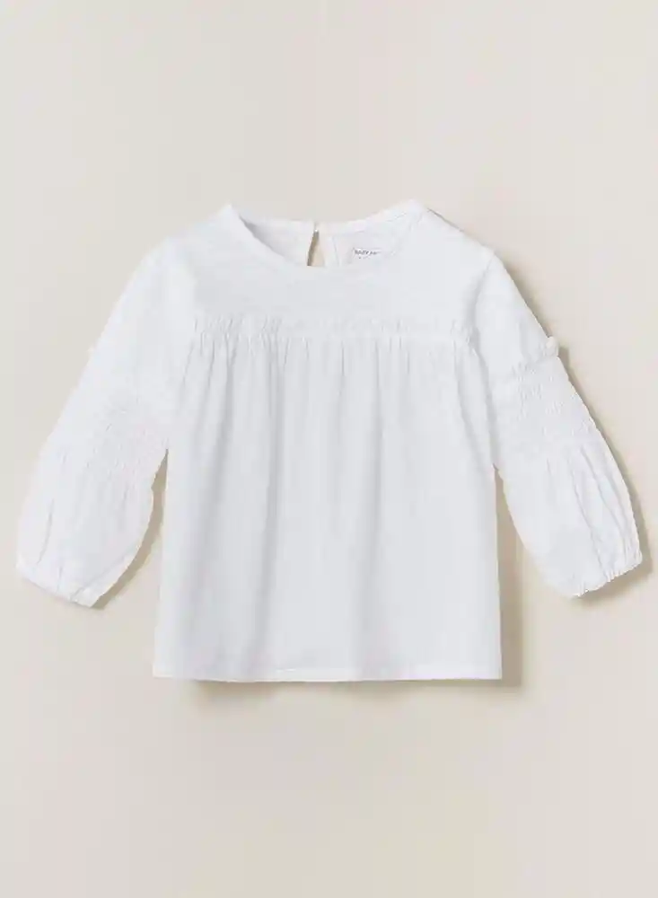 Camiseta Manga Larga 18/24Mese - Blanco908