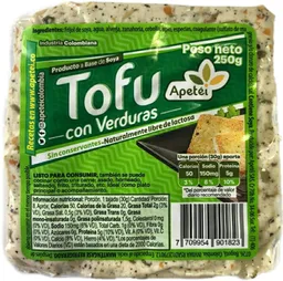 Apetei Queso Tofu con Verduras