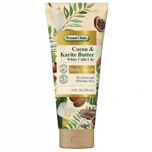 Exfoliante Corp Cocoa Karite Personal Choice Marca Exclusiv (283.495 Gr)