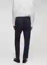 Pantalón Canet Navy Talla 40 Hombre Mango