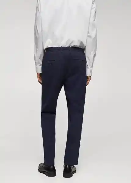 Pantalón Canet Navy Talla 40 Hombre Mango