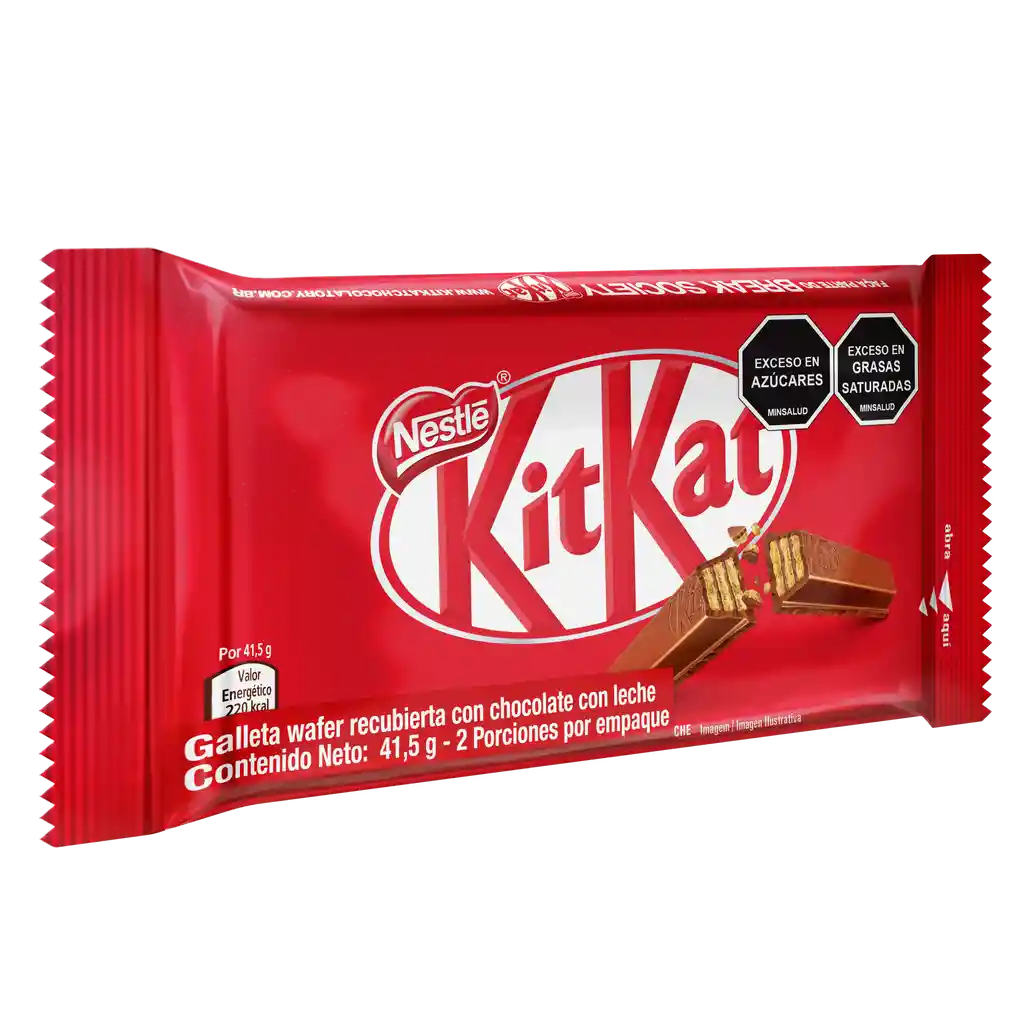 Galletas KITKAT recubiertas con chocolate con leche x 41,5g