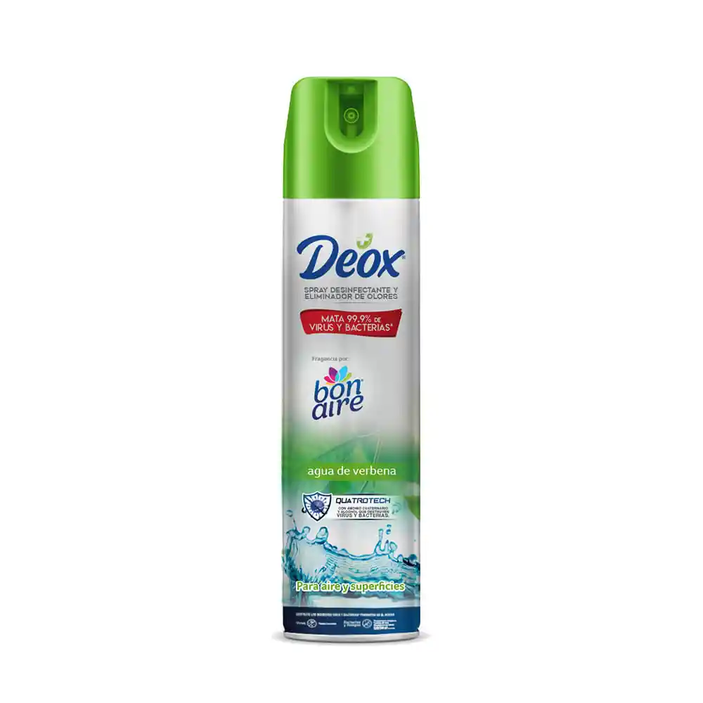 Deox Desinfectante en Spray Aroma a Agua de Verbena