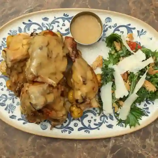 Medio Pollo Asado Al Carbón