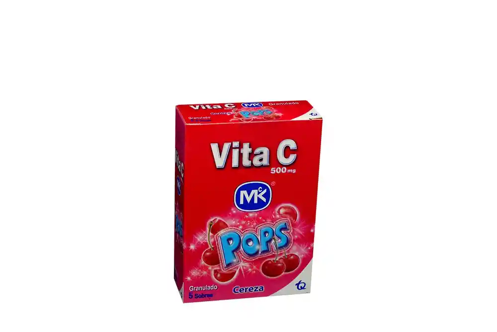 Vita C Vitamina C Pops Sabor a Cereza (500 mg)