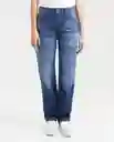 Jean Medium Rise- Boy Azul Clásico Oscuro 6 Chevignon