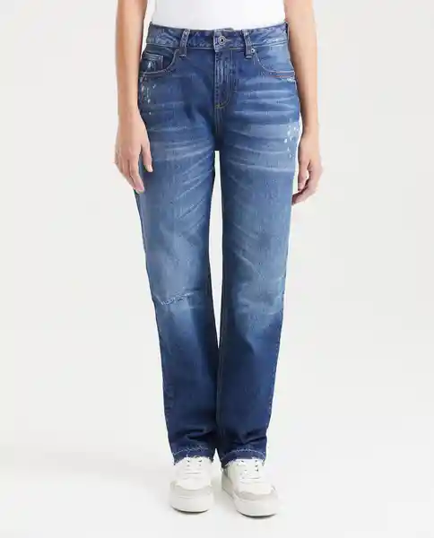 Jean Medium Rise- Boy Azul Clásico Oscuro 6 Chevignon
