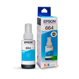 Epson Botella de Tinta T664 Cyan