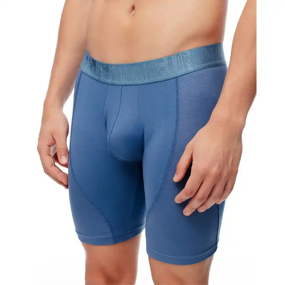 Boxer Largo Fit Ajustado en Algodón Masculino Eslalom Gef Talla L
