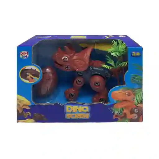 Play And Joy Figura de Dino Screw Triceratops