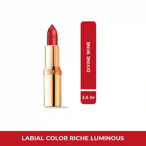 Labial L’Oréal Paris Colour Riche Luminous Divine Wine 3.6 gr