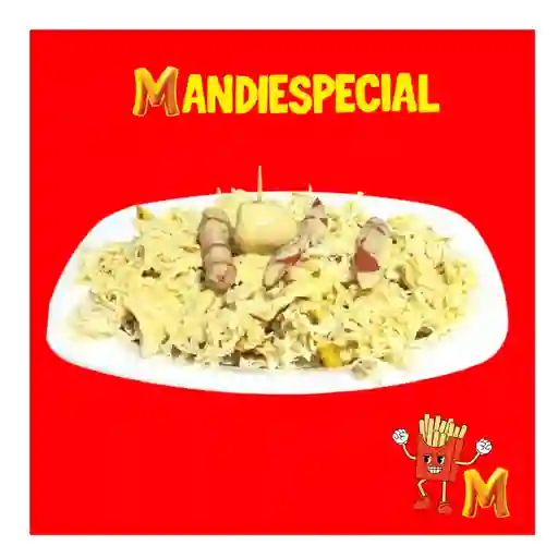 Pollo desmechado grande
