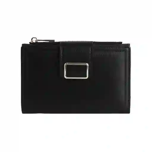 Cartera Para Mujer Hebilla Negro Miniso
