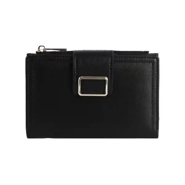 Cartera Para Mujer Hebilla Negro Miniso