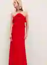 Vestido Turin Rojo Talla S Mujer Mango