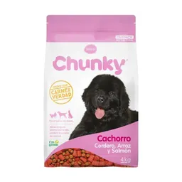 Chunky Alimento para Perro Cachorro Sabor a Cordero y Salmón