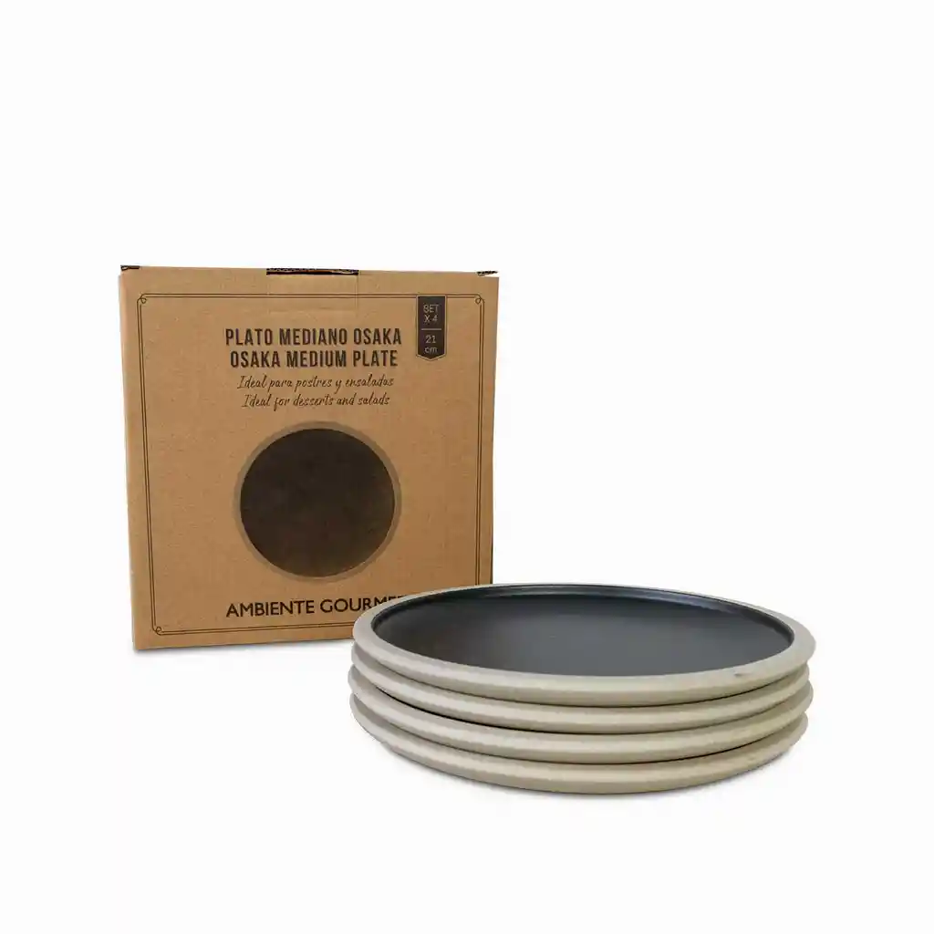 Plato Mediano Osaka 21cm Setx4