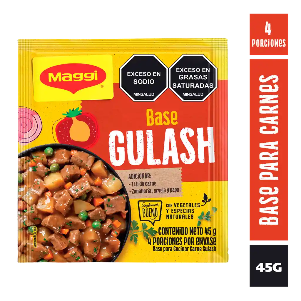 Base MAGGI para carne Gulash x 45g
