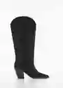 Botas Ute Negro Talla 39 Mujer Mango