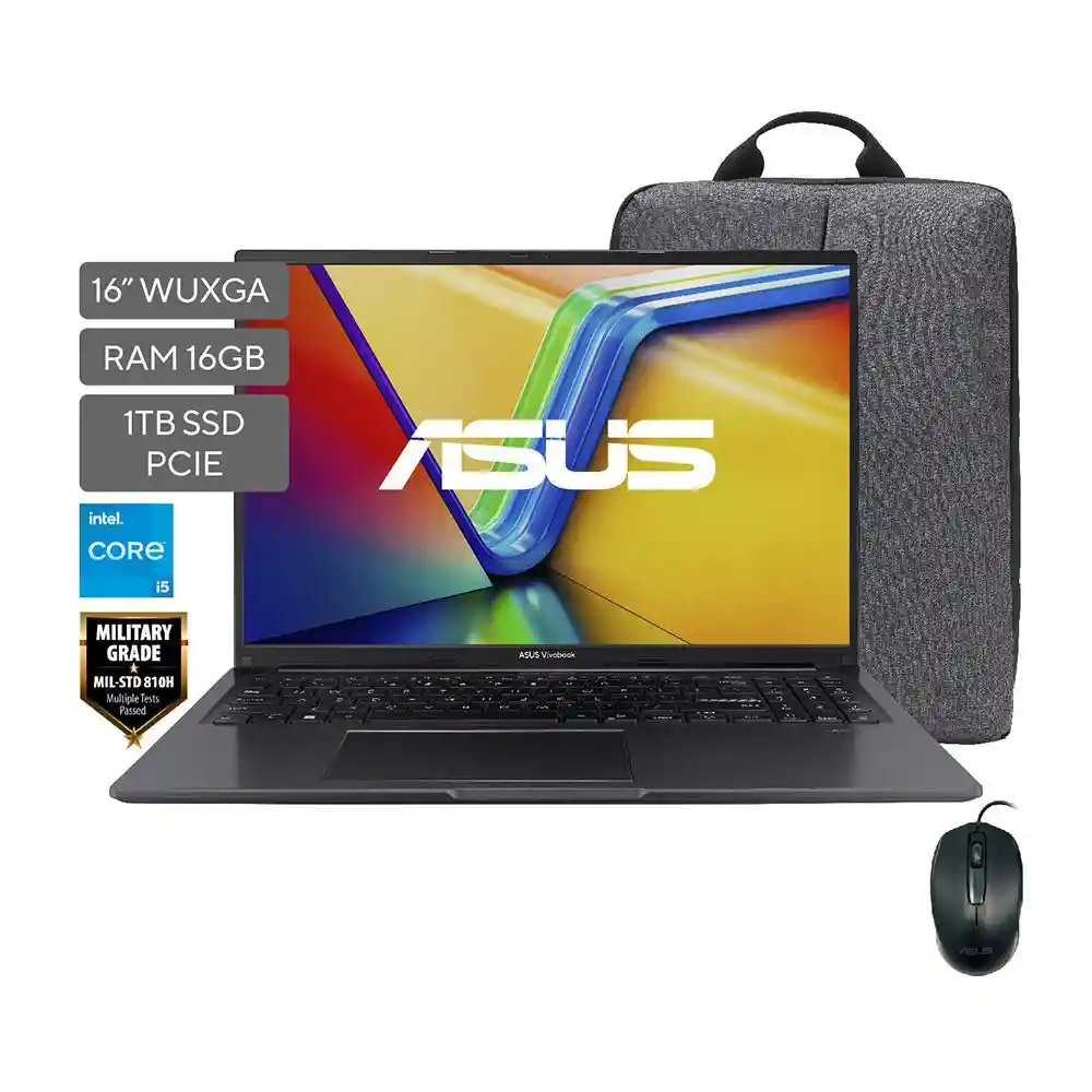 Computador Asus Vivobook 16 Intel Core I5 12500h Ram- 16 Gb 1 Tb Ssd X1605za-mb712w