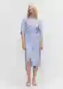 Vestido Rayamil-h Azul Talla S Mujer Mango