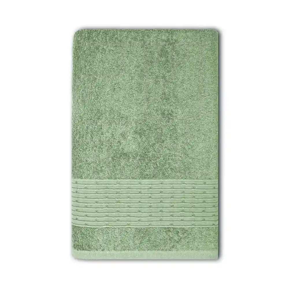 Toalla 78x150 Cm 46 0 G/m2 Unicolor Cenefa Viscosa Verde