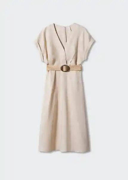 Vestido Amore Beige Talla S Mujer Mango