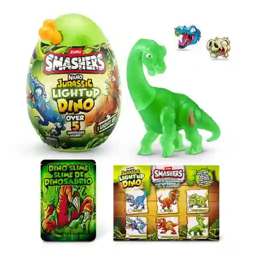 Huevo Sorpresa Smashers Dino Jurassic Light Up Nano