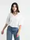  Camisa Cielo Crudo Puro Claro Mujer Talla S Naf-Naf 
