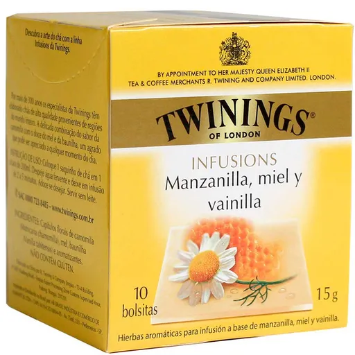 Twinings Infusiones con Manzanilla/ Miel/ Vainilla