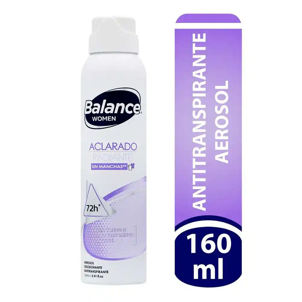 Balance Desodorante Aclarado Radiante en Spray