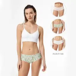 Panty Tipo Bóxer en Algodón Elastano Femenino Top Model X3 Gef Talla M