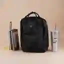 Maleta Escolar Rectangular Con Asa Negro Serie Miniso