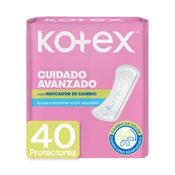 Protector Diarios Kotex Con Indicador de ph 40 Und