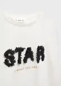 Camiseta What Offwhite Talla 12 Niña Mango