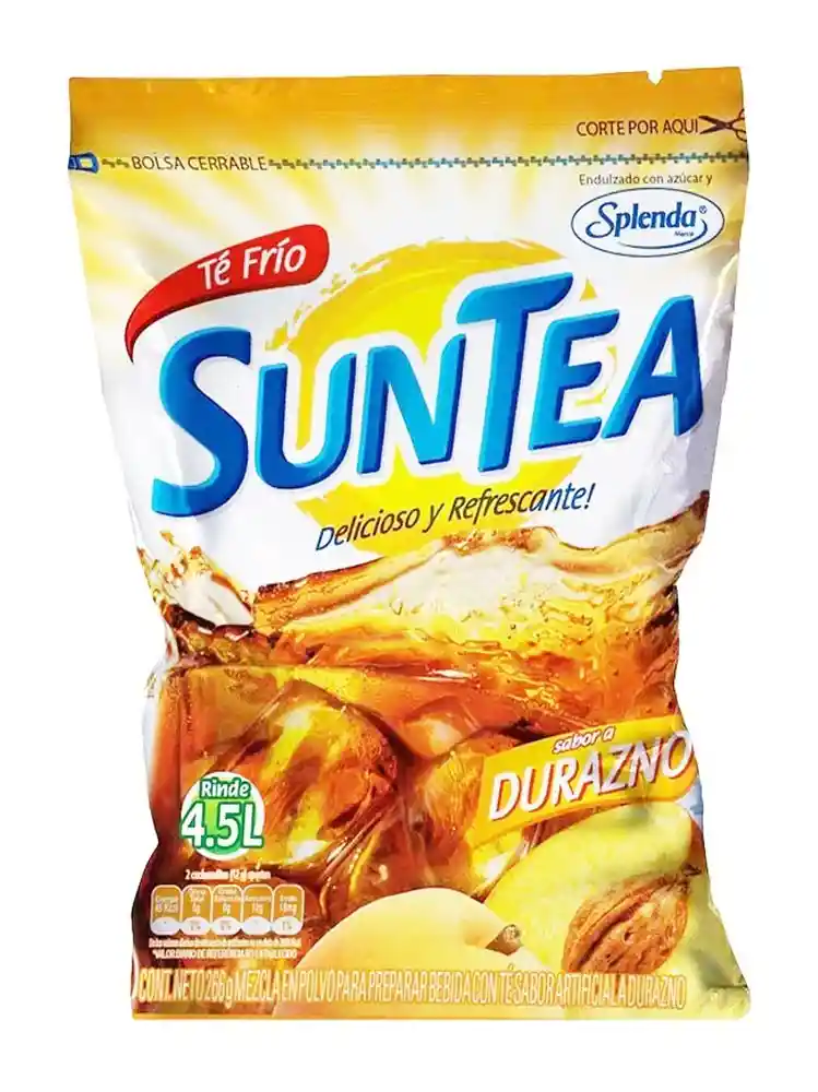 Suntea Té en Polvo Sabor a Durazno