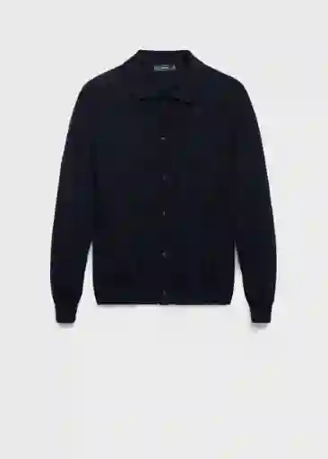 Camisa Willyo Navy Talla L Hombre Mango