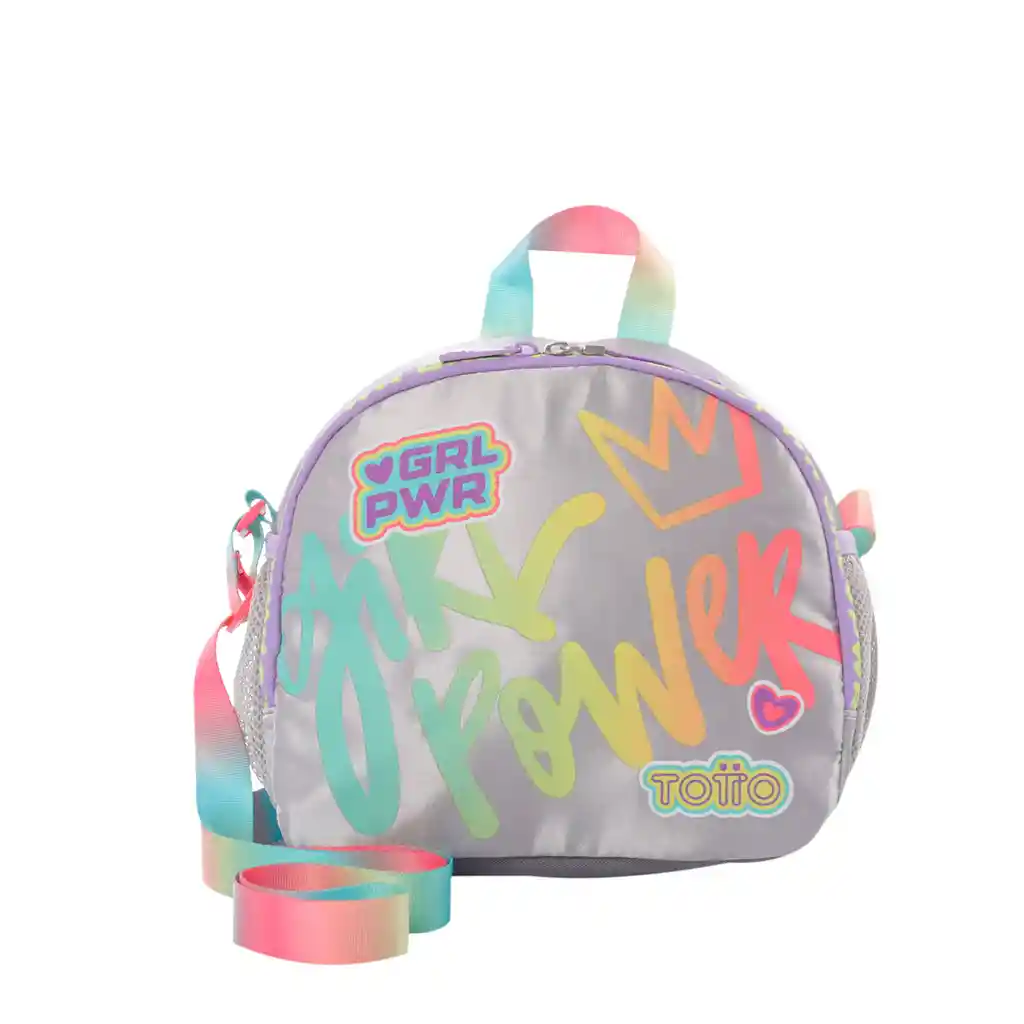 Lonchera Con Aislamiento Térmico Girl Power Gris