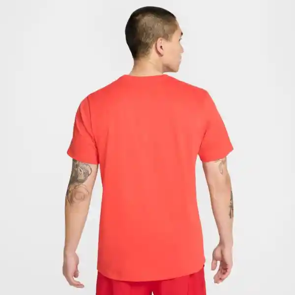 Nike Camiseta Df Tee Heritage Correr Hombre Rojo Talla S