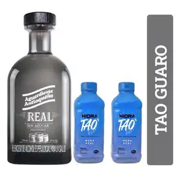 Combo Aguardiente Real + Hidra Tao Mora Azul