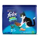 Comida para Gatos Purina Felix adulto Triple delicious mar x 200 kg