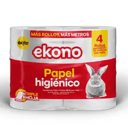 Ekono Papel Higiénico Triple Hoja 132 m