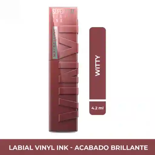 Maybelline Labial Líquido Superstay Vinyl Ink Witty