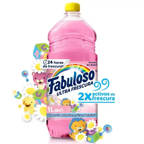 Fabuloso Limpiapiso Antibacterial Bebe 1 L