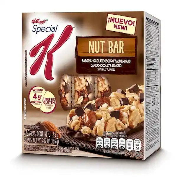 Kelloggs Barra De Cereal Arandanos Y Almendras Nut Bar33G