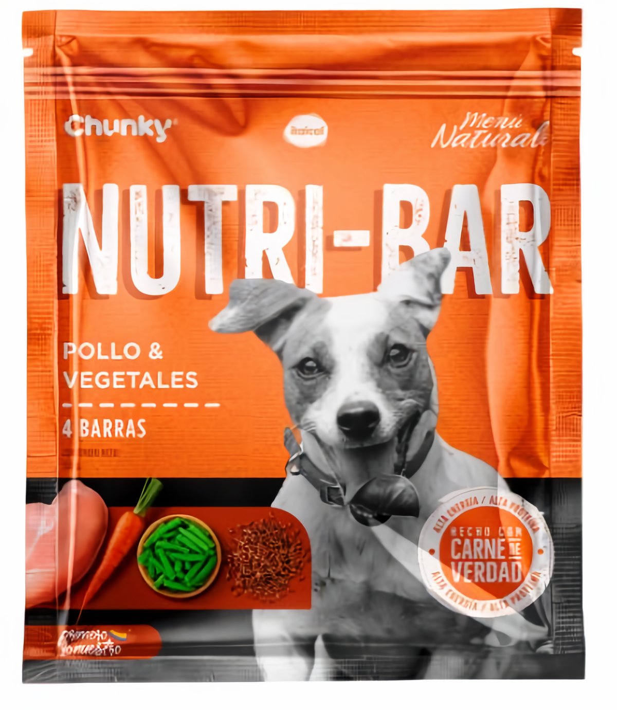 Chunky Snack para Perro Nutri-Bar Pollo y Vegetales 150 g